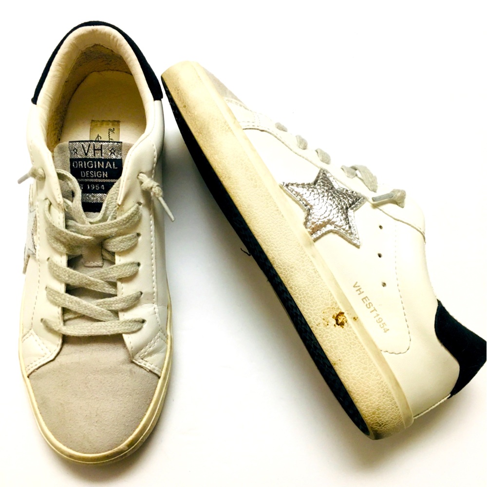 Vintage Havana Liata Sneakers Size 8 White Silver